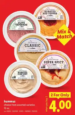 Lidl Hummus offer