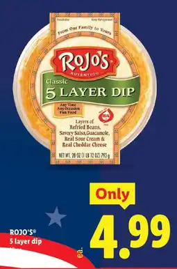 Lidl Rojo's 5 layer dip offer