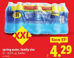 Lidl Lidl spring water offer