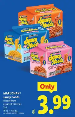 Lidl Maruchan saucy noodles offer