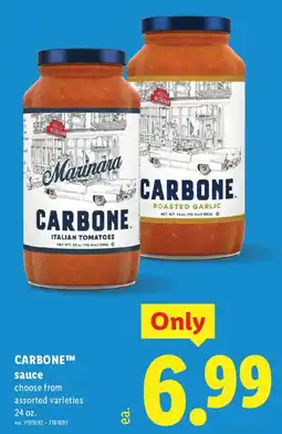 Lidl Carbone sauce offer