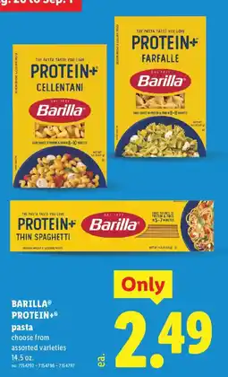 Lidl Barilla Protein+ pasta offer