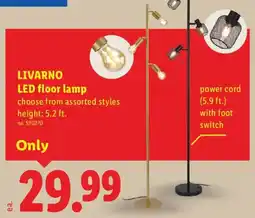 Lidl Livarno LED floor lamp offer
