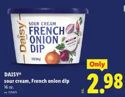 Lidl Daisy sour cream, French onion dip offer