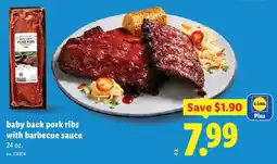 Lidl Plain Light baby back pork ribs offer