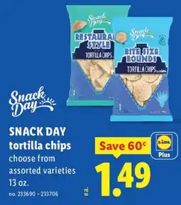 Lidl Snack Day tortilla chips offer