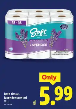 Lidl Soft bath tissue, lavender scented offer