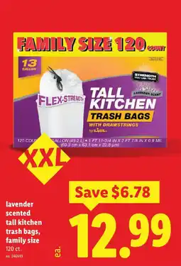 Lidl Lidl tall kitchen trash bags offer