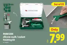 Lidl Parkside silicone caulk / sealant finishing kit offer