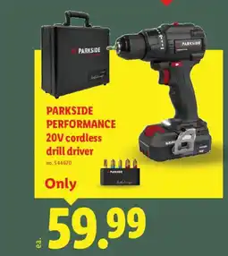 Lidl Parkside performance 20v cordless drill driver offer