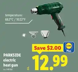 Lidl Parkside electric heat gun offer