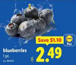 Lidl Lidl blueberries offer