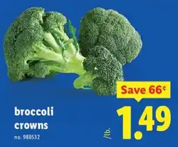 Lidl broccoli crowns offer