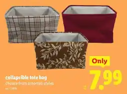 Lidl collapsible tote bag offer