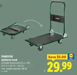 Lidl Parkside platform truck offer