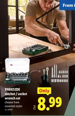 Lidl Parkside ratchet / socket wrench set offer