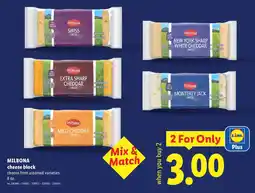 Lidl Milbona cheese block offer