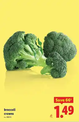 Lidl broccoli crowns offer