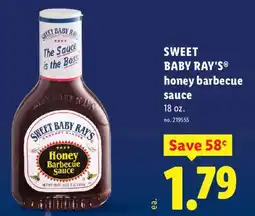 Lidl Sweet Baby Ray's honey barbecue sauce offer