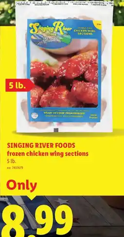 Lidl Singing River Foods frozen chicken wing sections offer