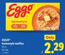 Lidl Eggo homestyle waffles offer