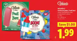 Lidl Gelatelli frozen ice pops / fruit bars offer
