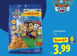 Lidl Paw Patrol shaped tots offer