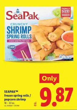 Lidl Seapak crunchy shrimp spring rolls offer