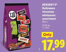 Lidl Hershey's Halloween chocolate miniatures assortment offer