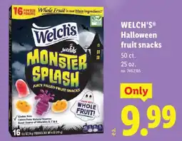 Lidl Welch's halloween fruit snacks offer