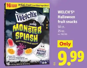 Lidl Welch's halloween fruit snacks offer