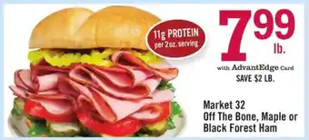 Market 32 Off The Bone, Maple or Black Forest Ham
