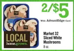 Price Chopper Market 32 Sliced White Mushrooms offer