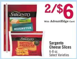 Price Chopper Sargento Cheese Slices offer