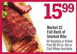 Price Chopper Market 32 Full Rack of Smoked Ribs offer