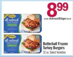 Price Chopper Butterball Frozen Turkey Burgers offer