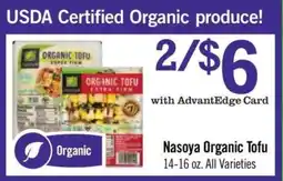 Price Chopper Nasoya Organic Tofu offer