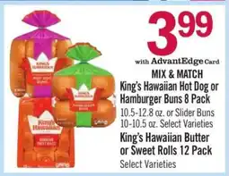 Price Chopper King's Hawaiian Hot Dog or Hamburger Buns 8 Pack offer