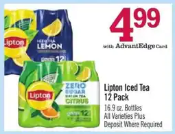 Price Chopper Lipton Iced Tea 12-Pack offer