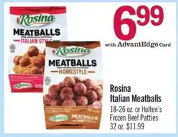 Price Chopper Rosina Italian Meatballs offer
