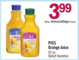 Price Chopper PICS Orange Juice offer