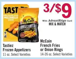 Price Chopper McCain French Fries or Onion Rings offer