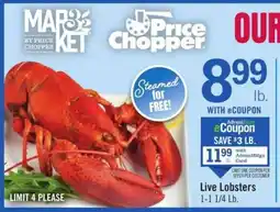 Price Chopper Live Lobsters offer