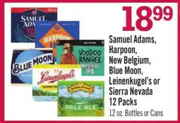 Price Chopper Samuel Adams, Harpoon, New Belgium, Blue Moon, Leinenkugel's or Sierra Nevada 12 Packs offer