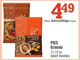Price Chopper PICS Granola offer