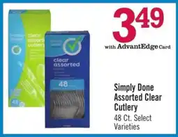 Price Chopper Simply Done Assorted Clear Cutlery offer