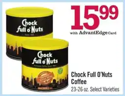 Price Chopper Chock Full o'Nuts Coffee offer
