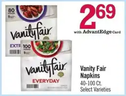 Price Chopper Vanity Fair Napkins offer