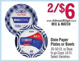 Price Chopper Dixie Paper Plates or Bowls offer