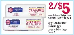 Price Chopper Egg•Land's Best Dozen Eggs offer